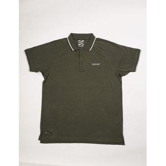 Sonik Raglan Polo - Green - MEDIUM / LARGE