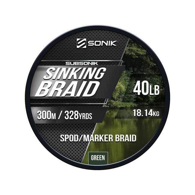 Sonik SubSonik Sinking Braid | 40LB| gevlochten hoofdlijn