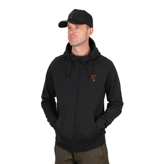 FOX Collection LW hoody - Black & Orange