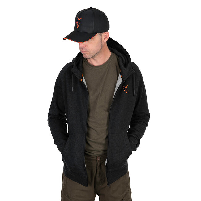 FOX Collection LW hoody - Black & Orange