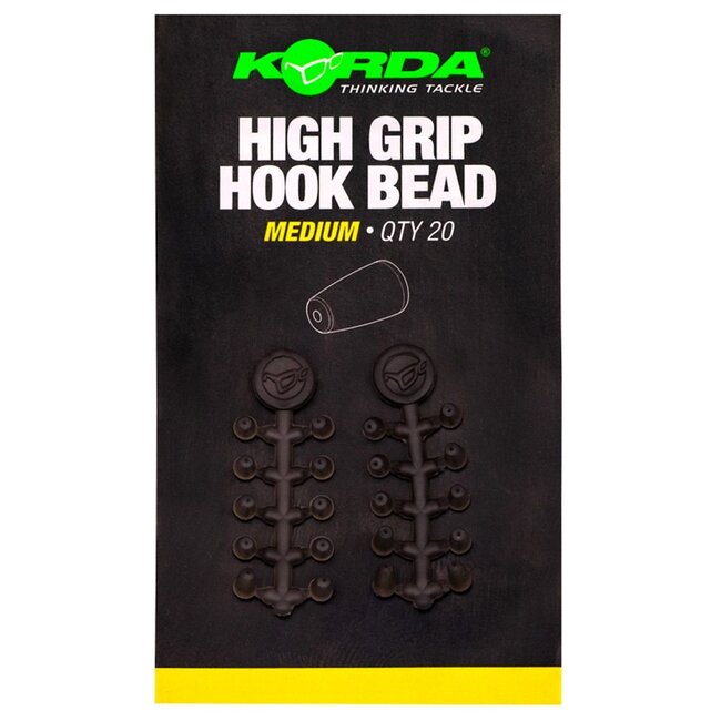 Korda High Grip Hook Beads - Langdurige grip en stabiele rigpresentatie