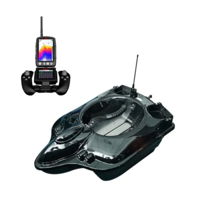 Boatman Fighter Pro - Zwart (Incl. GPS & Fishfinder) - voerboot