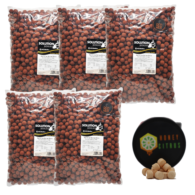 CC Solution Boilies Red Kriller 25KG | Bulk Deal