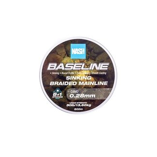 Nash Baseline Sinking Braid - Camo - 600m