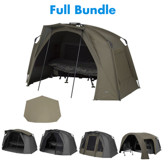 Trakker Tempest RS Brolly - 1 man - bivvy - Complete Set - 2025