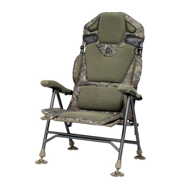 Trakker Levelite Camo Longback Recliner - vis stoel