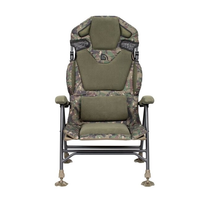 Trakker Levelite Camo Longback Recliner - vis stoel