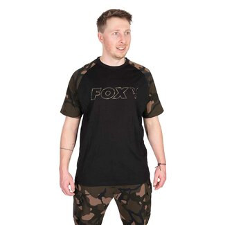 FOX Black/Camo Outline T-Shirt