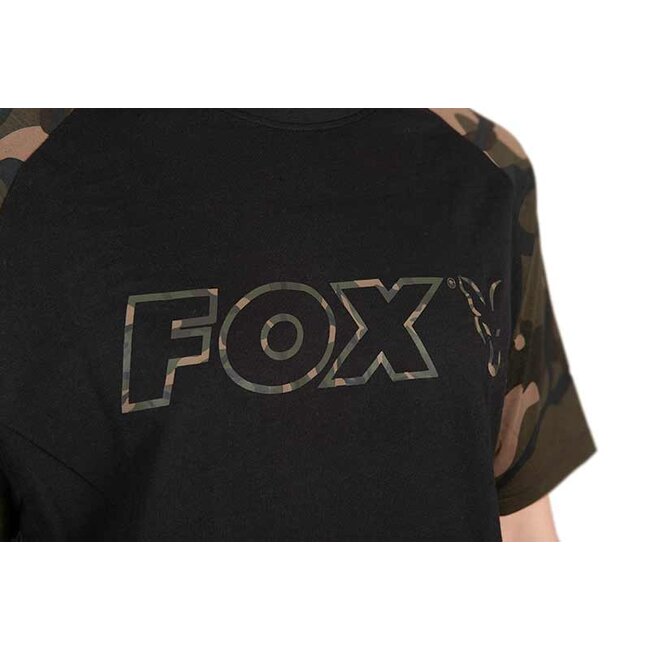 FOX Black/Camo Outline T-Shirt