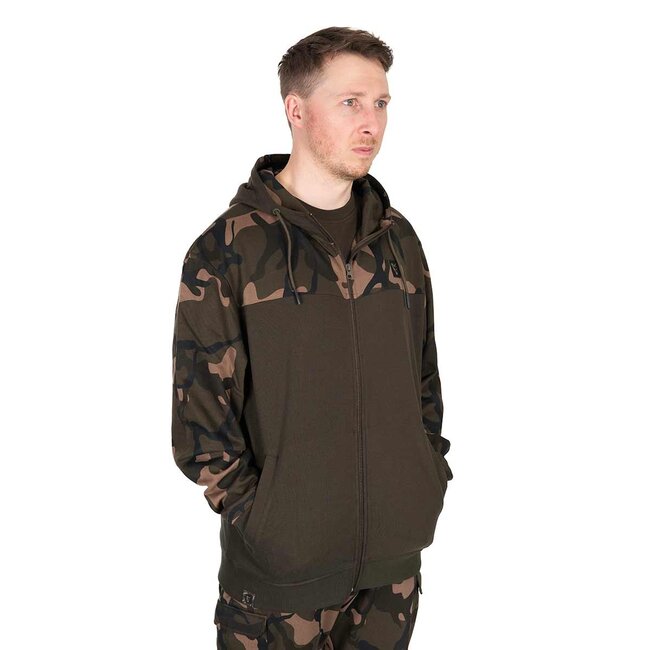 FOX Hoody Khaki / Camo Split Zip Hoody