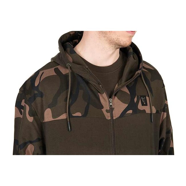 FOX Hoody Khaki / Camo Split Zip Hoody