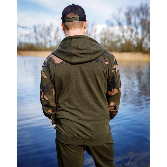 FOX Hoody Khaki / Camo Split Zip Hoody