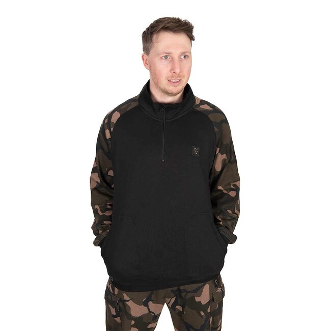 FOX Black / Camo QTR ZIP Pullover - Trui