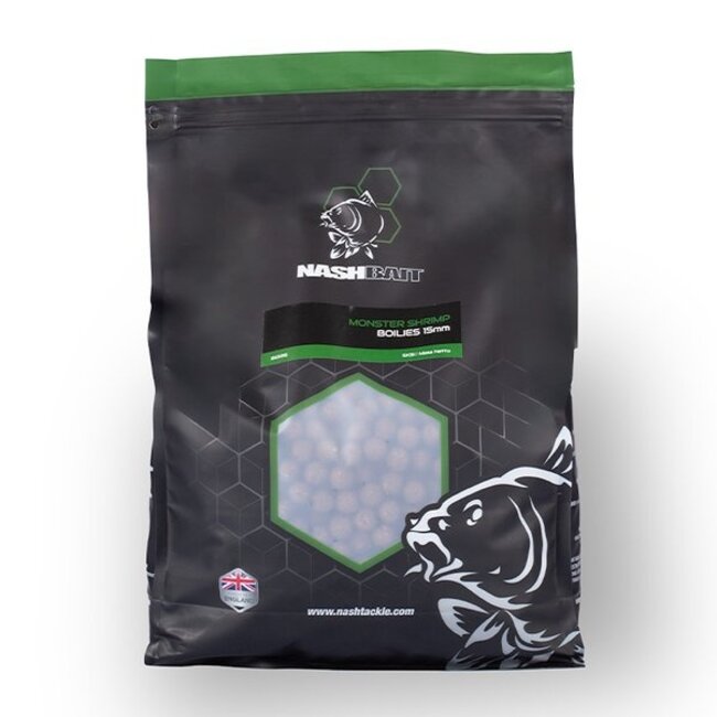 Nash Monster Shrimp Boilies - 1KG - Bruin