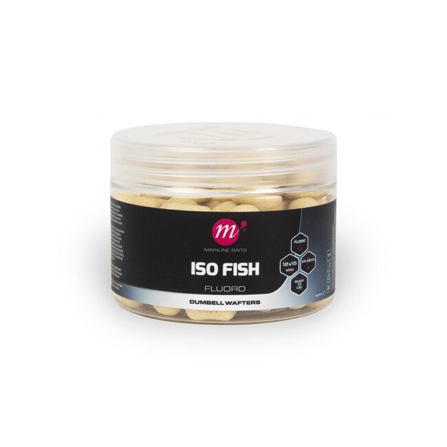 Mainline Iso Fish - Fluoro Dumbell Wafters - 12 x 15mm