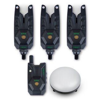 Sonik HeroX Bite Alarm Set 3+1 + Bivvy Light