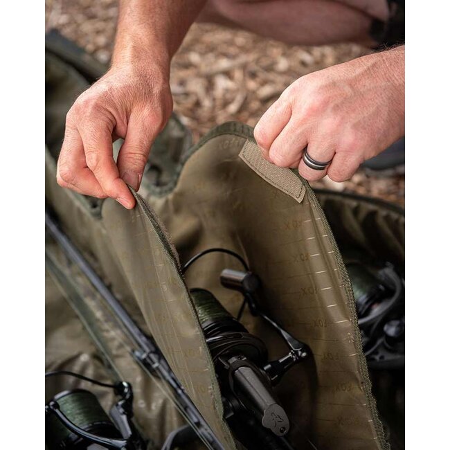 FOX Camolite Tri Sleeves - Waterdichte hoes voor 3 hengels met molens, verkrijgbaar in 10ft, 12ft en 13ft