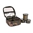 FOX Camolite 6 Pot Hookbait Case - Waterbestendige haakaas tas met 6 potten in Fox Camo