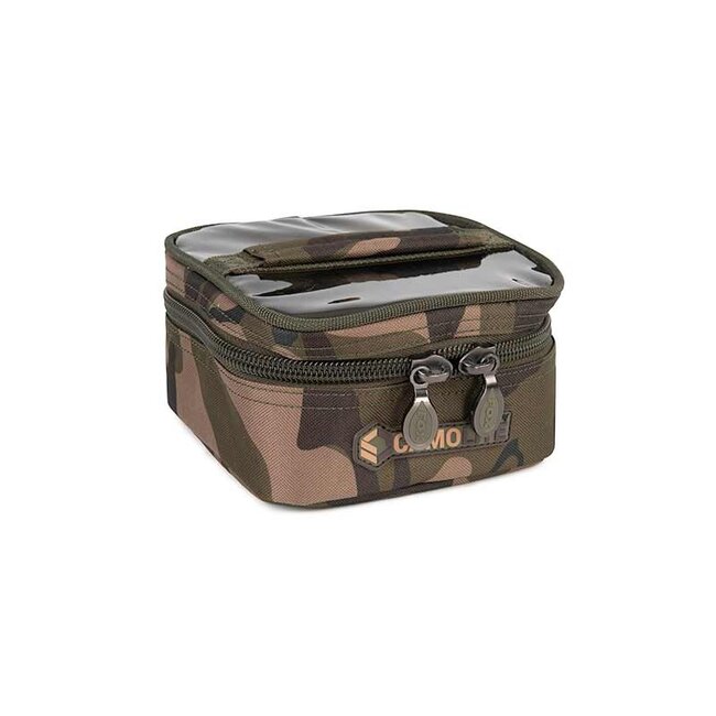 FOX Camolite 6 Pot Hookbait Case - Waterbestendige haakaas tas met 6 potten in Fox Camo