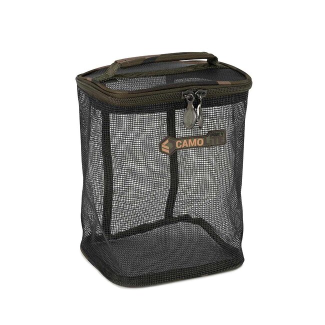 FOX Camolite Air Dry Bags voor aasopslag met verrubberde mesh en camo design