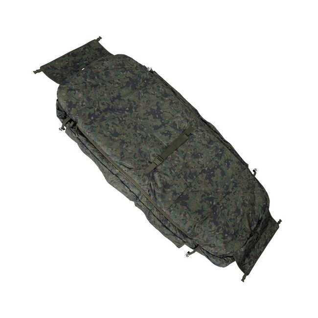Trakker 365 Camo Sleeping Bag – Hightech isolatie met omkeerbare voering voor 5-seizoens gebruik