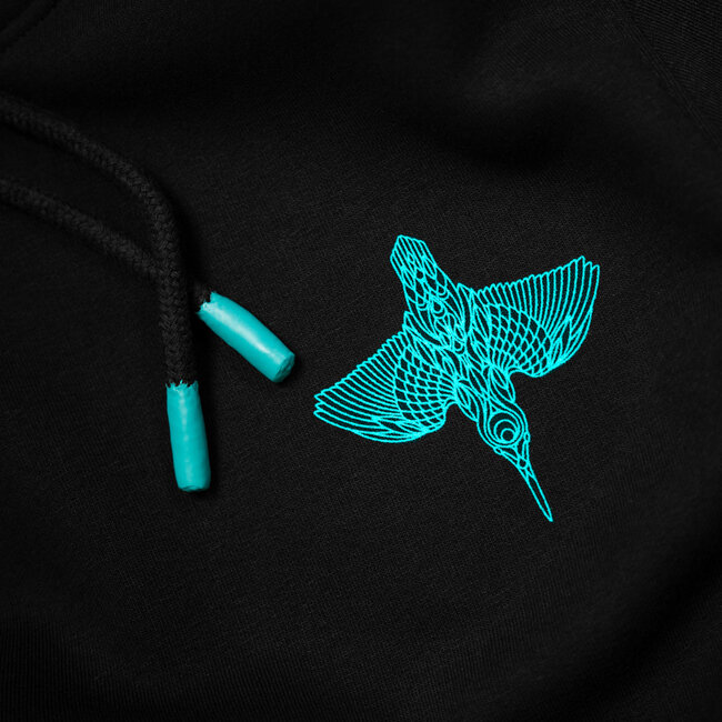 Kumu Take Flight Hoodie ijsvogel met zachte luxe geborstelde stof en capuchon