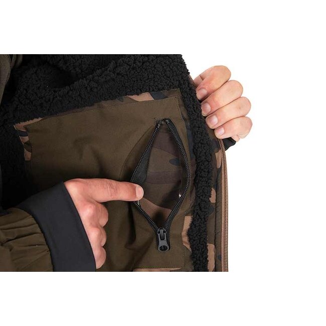 FOX Sherpa Tec Jacket - Winterjas met Sherpa Fleece - Khaki - Waterdicht