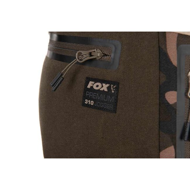 FOX PREMIUM 310 Joggers Khaki/Camo - Comfortabele Joggingbroek met Camo Accenten