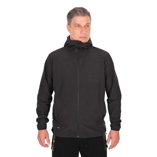 FOX PREMIUM Mid Layer Jacket Black - Ademend en Comfortabel met Stretch
