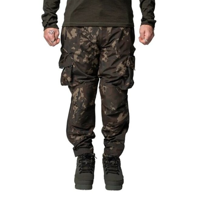 Nash ZT Helluva Camo Waterproof Trousers met Sherpa Fleece en Combat Design