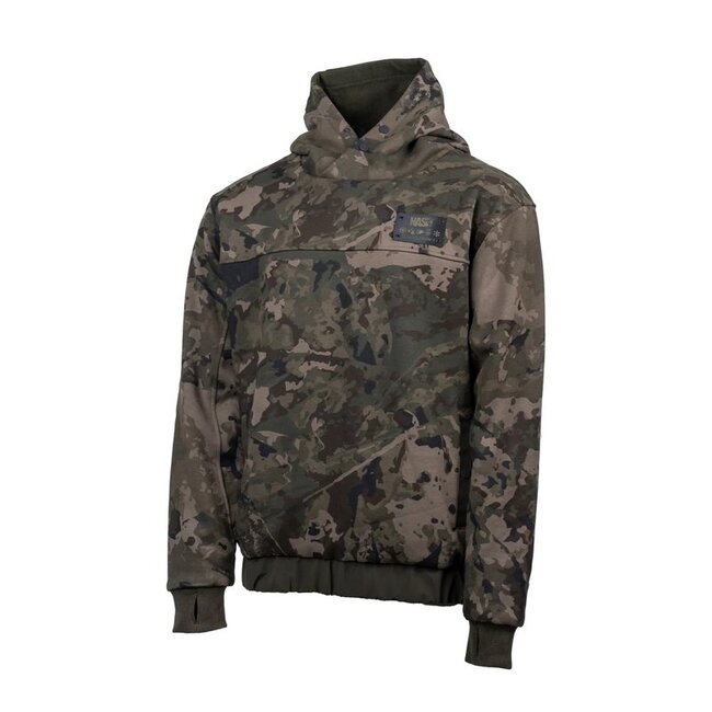 Nash ZT Wind Chill Hoody Camo – Thermische Mid Layer met Pixel Fleece