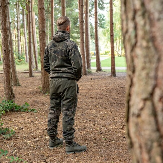 Nash ZT Wind Chill Hoody Camo – Thermische Mid Layer met Pixel Fleece