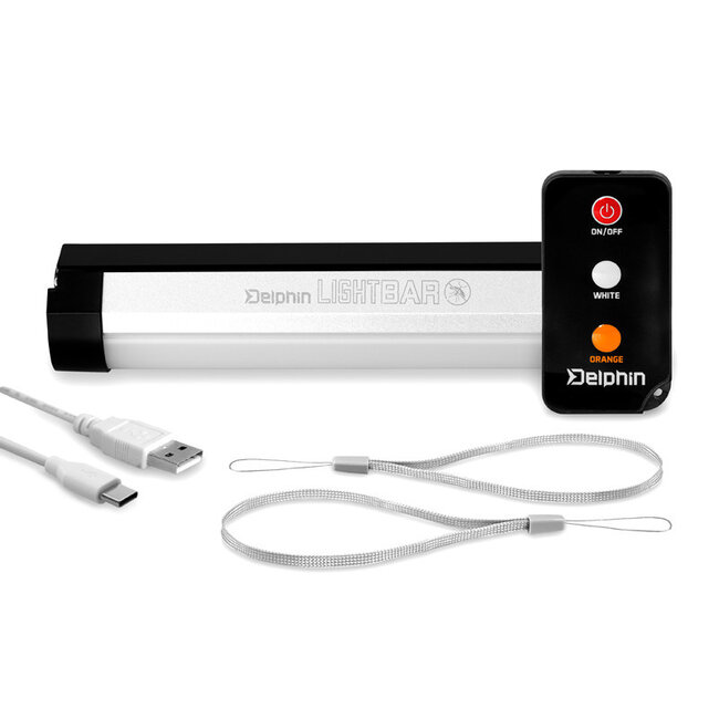 Delphin LightBAR UC Bivvy Lamp - Wit/Oranje Licht met Afstandsbediening