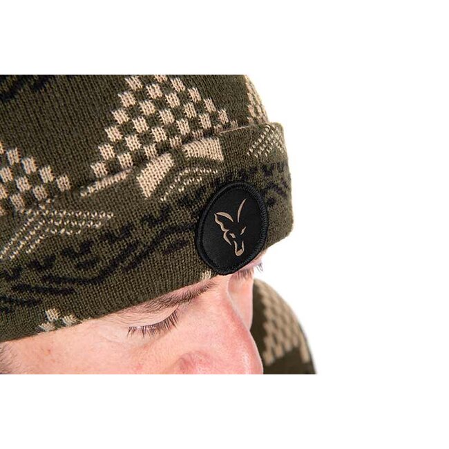 FOX Festive Muts met Kerstpatroon - Warm en Stijlvol voor de Feestdagen