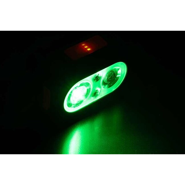 FOX Halo Multi Colour 500C Hoofdlamp met Witte, Rode en Groene LED-Verlichting