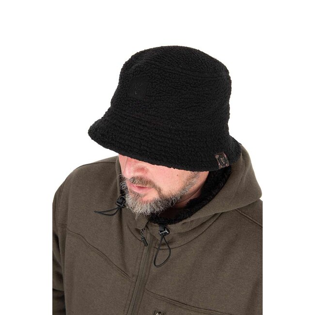 FOX Sherpa Bucket Hat - Zwart - 6cm Rand