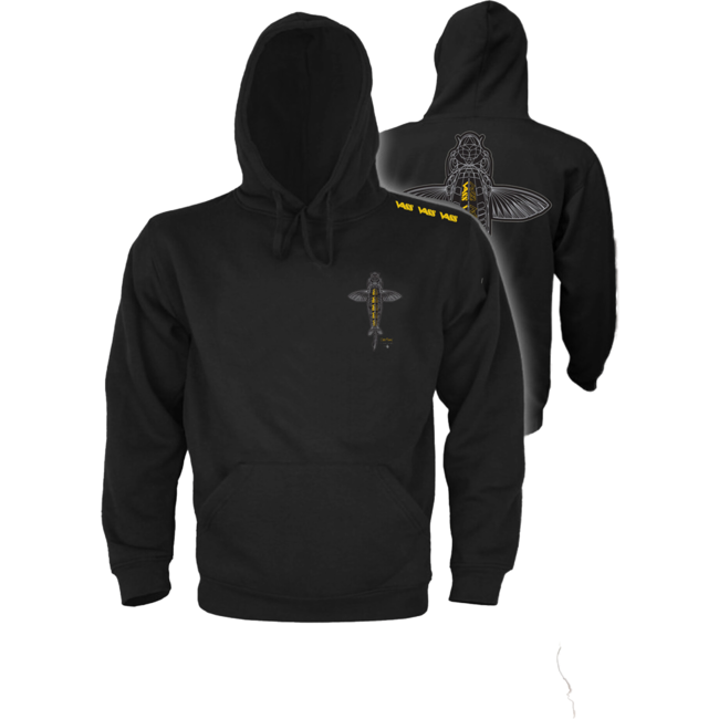 Vass 'Carp Rising' Hoodie - Zwart: Stijl en innerlijke kracht