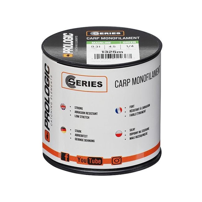 Prologic C-Series Carp Line - Monofilament - Groen