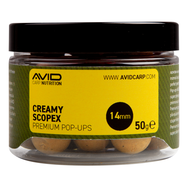 Avid Carp Creamy Scopex - 14mm - Pop-Ups