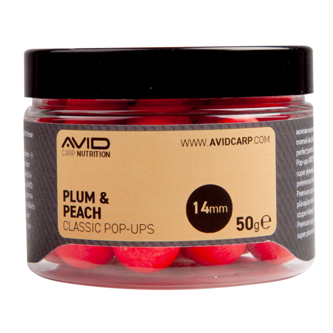 Avid Carp Plum & Peach - 14mm - Pop-Ups