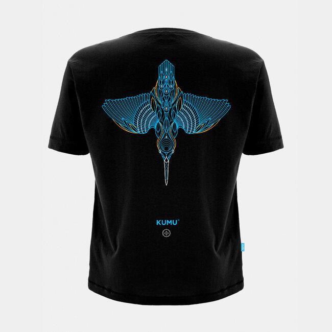 Kumu Take Flight - Kingfisher - Ijsvogel T-Shirt - Artistiek - 140gsm