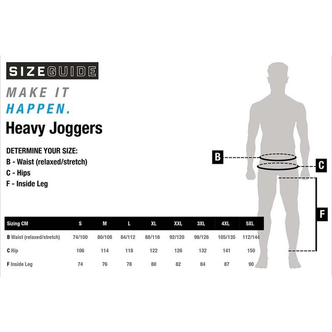 Nash Make it Happen - Badge Joggers - Grijs - Warm - Stretchfit - Maat S t/m XXXL