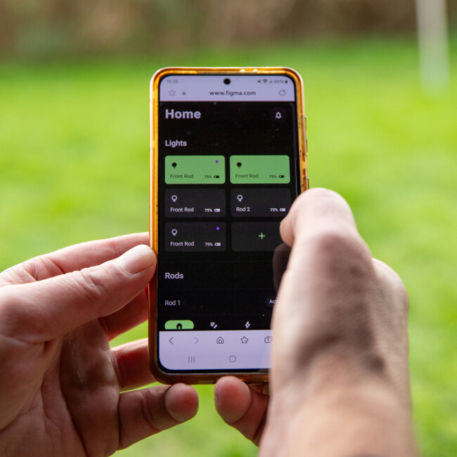 LumiCatch Slimme Verlichting - Powerbank - Appgestuurd - Outdoorproof