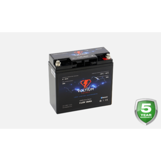 Voltium LiFePO4 Smart Battery - 12.8V - 20AH - Bluetooth & BMS
