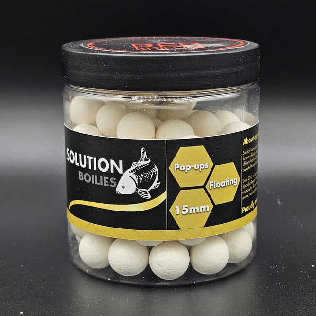 CC Solution Boilies Red Kriller - Fluo pop-ups - wit