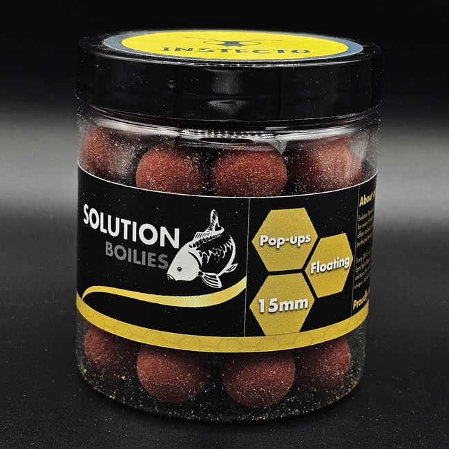 CC Solution Boilies InStecto - FS Pop ups - 15mm - Rood - Blood Boosted