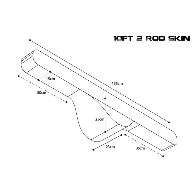 Nash Scope OPS - Soft Protect 2 Rod Skin - 10FT - Foedraal