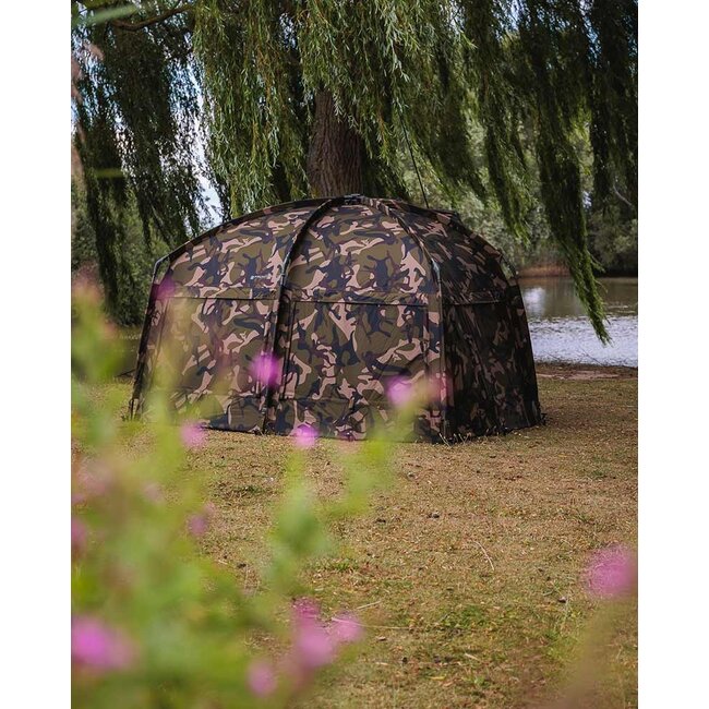 FOX Frontier 2 - XL Camo - 2-Persoons Bivvy - Extra Ruimte & Bescherming
