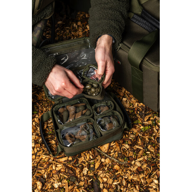 Trakker NXG Modular Lead Pouch System - 5 Doorzichtige Tasjes - Waterdichte Onderkant