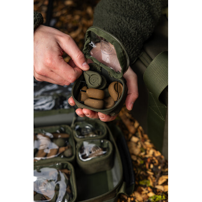 Trakker NXG Modular Lead Pouch System - 5 Doorzichtige Tasjes - Waterdichte Onderkant